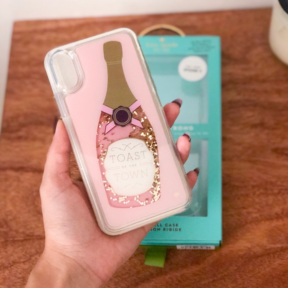 New never used Kate Spade iPhone X Champagne case